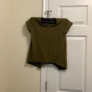 Olive green kids top